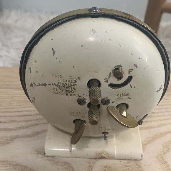 Vintage Westclox Baby Ben Bedside Alarm Clock Metal Body Plastic Face - Picture 7 of 16